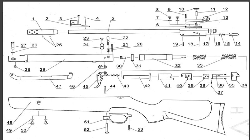 Ersatzteile Norconia QB18 Luftgewehr