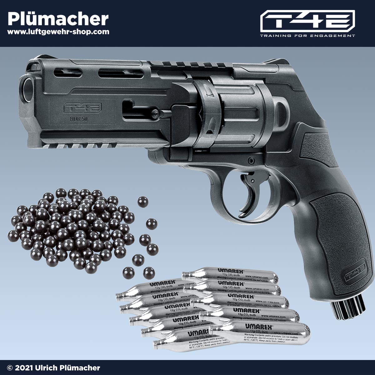 Umarex T4E HDR 50 Launcher für Walther PDP Pfeffer und Markierungs  Kartuschen