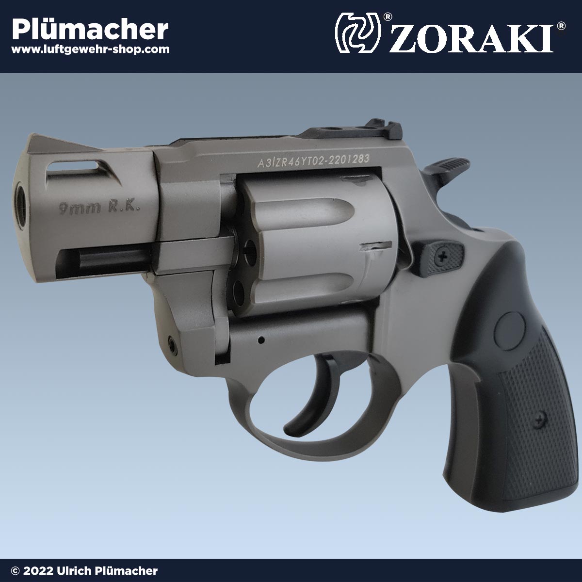 Zoraki R2 2 Zoll titan Schreckschuss Revolver 9 mm. Luftgewehr
