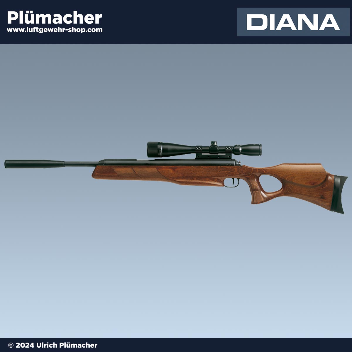 Diana 56th Luftgewehr mit Lochschaft und Unterspannhebel