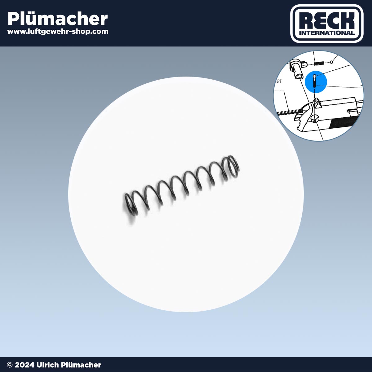 Feder für Sicherungsstift Reck Miami 92 - Sicherungsbolzen für die Schreckschusspistole