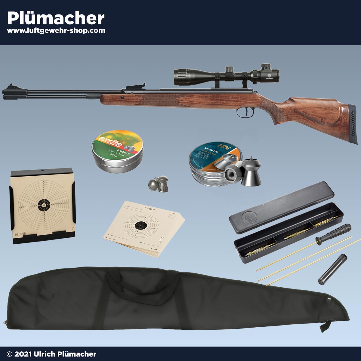 Diana 460 Magnum Luftgewehr Set mit Zielfernrohr