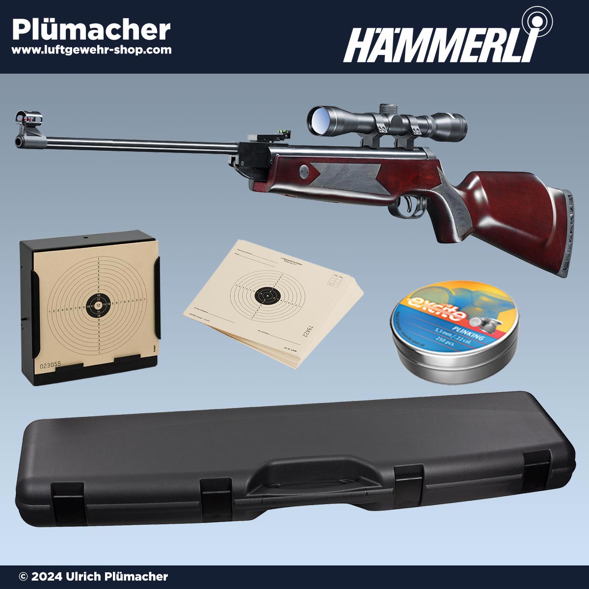 Hämmerli Hunter Force 750 Luftgewehr Set 4,5 mm