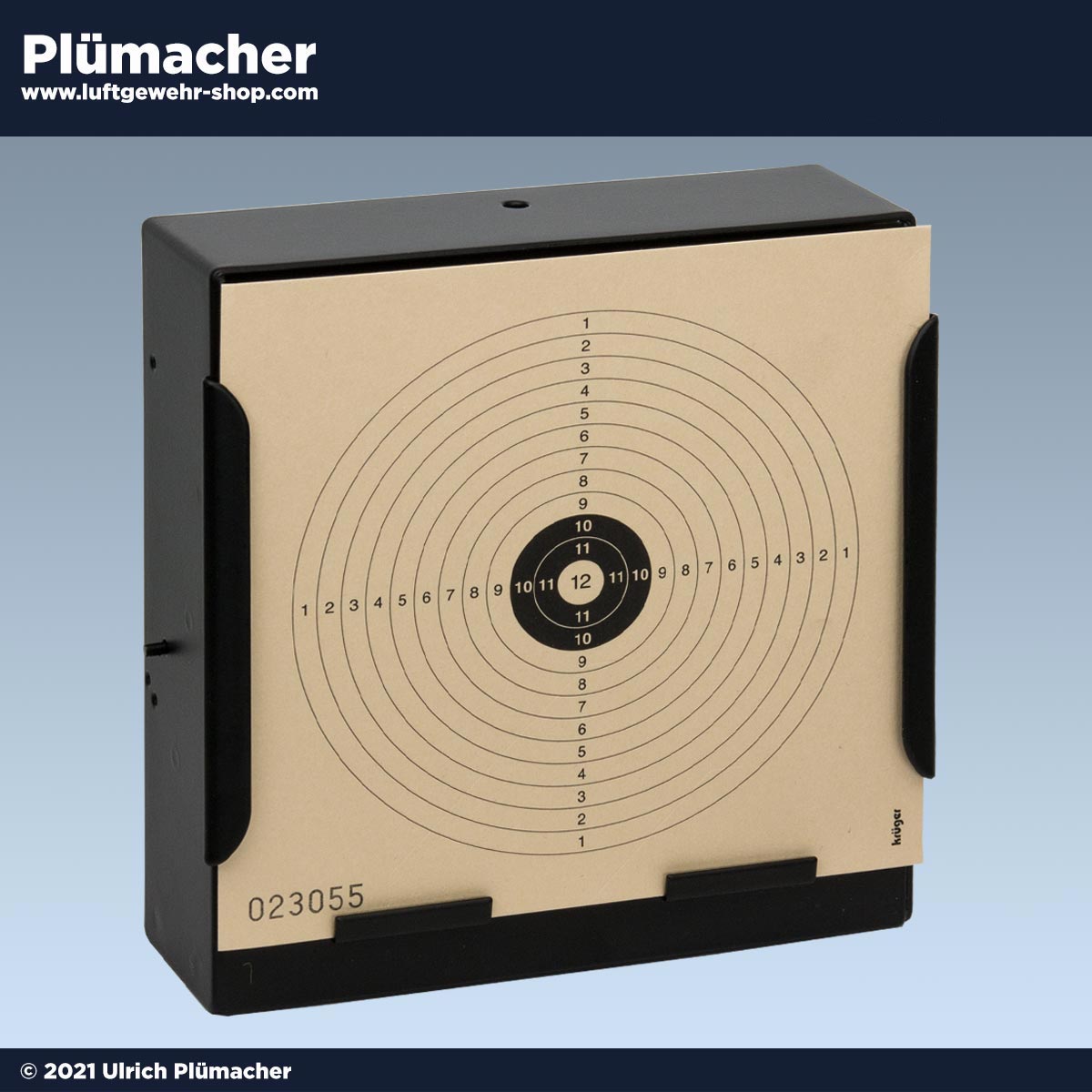 Luftgewehr Kugelfang flach für Zielscheiben 14 x 14 cm