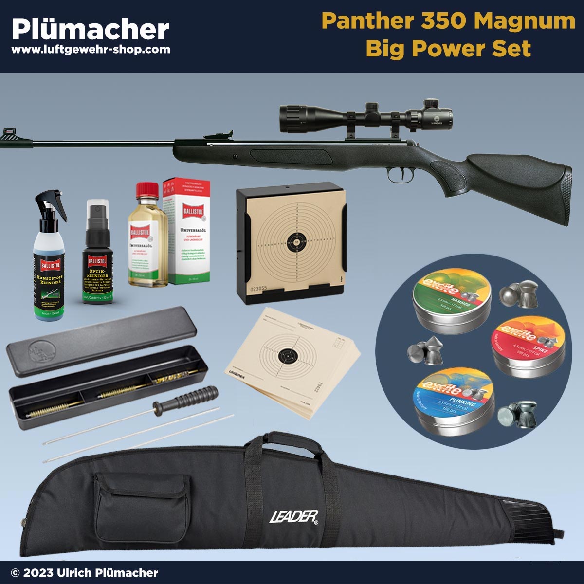 Diana Panther 350 Luftgewehr Set mit viel Zubehör und einem super Zielfernrohr