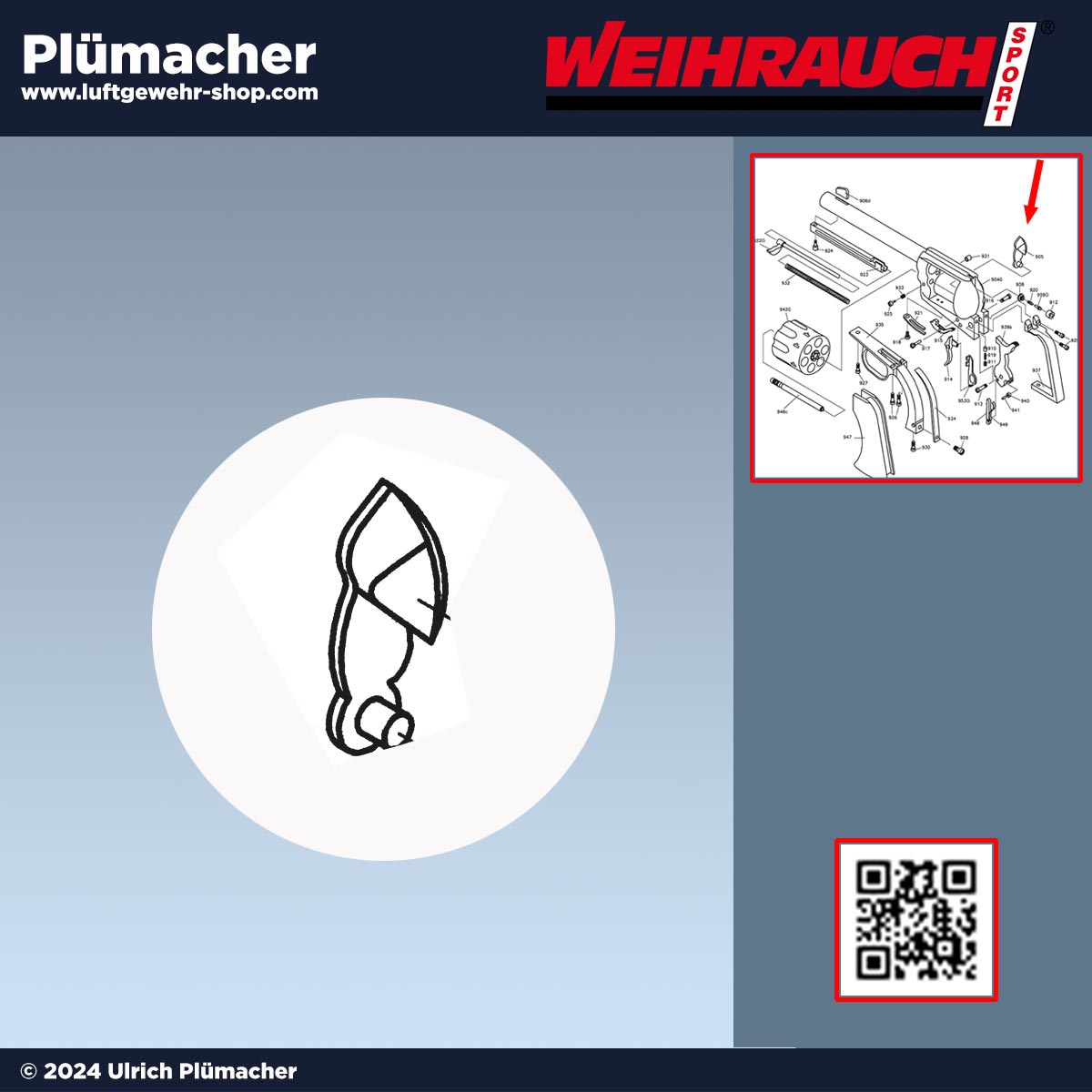 Schließstück Weihrauch Western Revolver WSA 