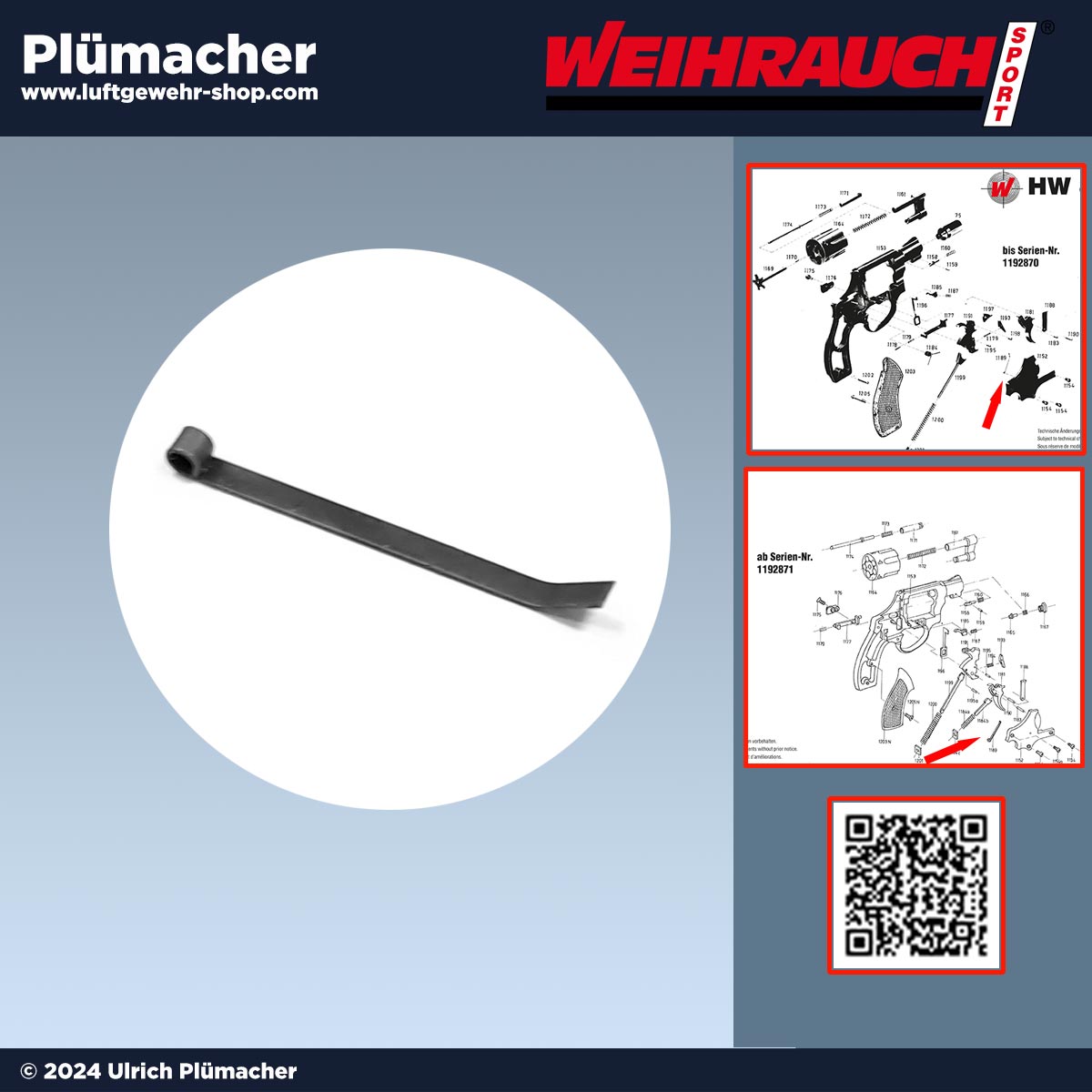 Weihrauch HW 88 Feder für Trommeltransport