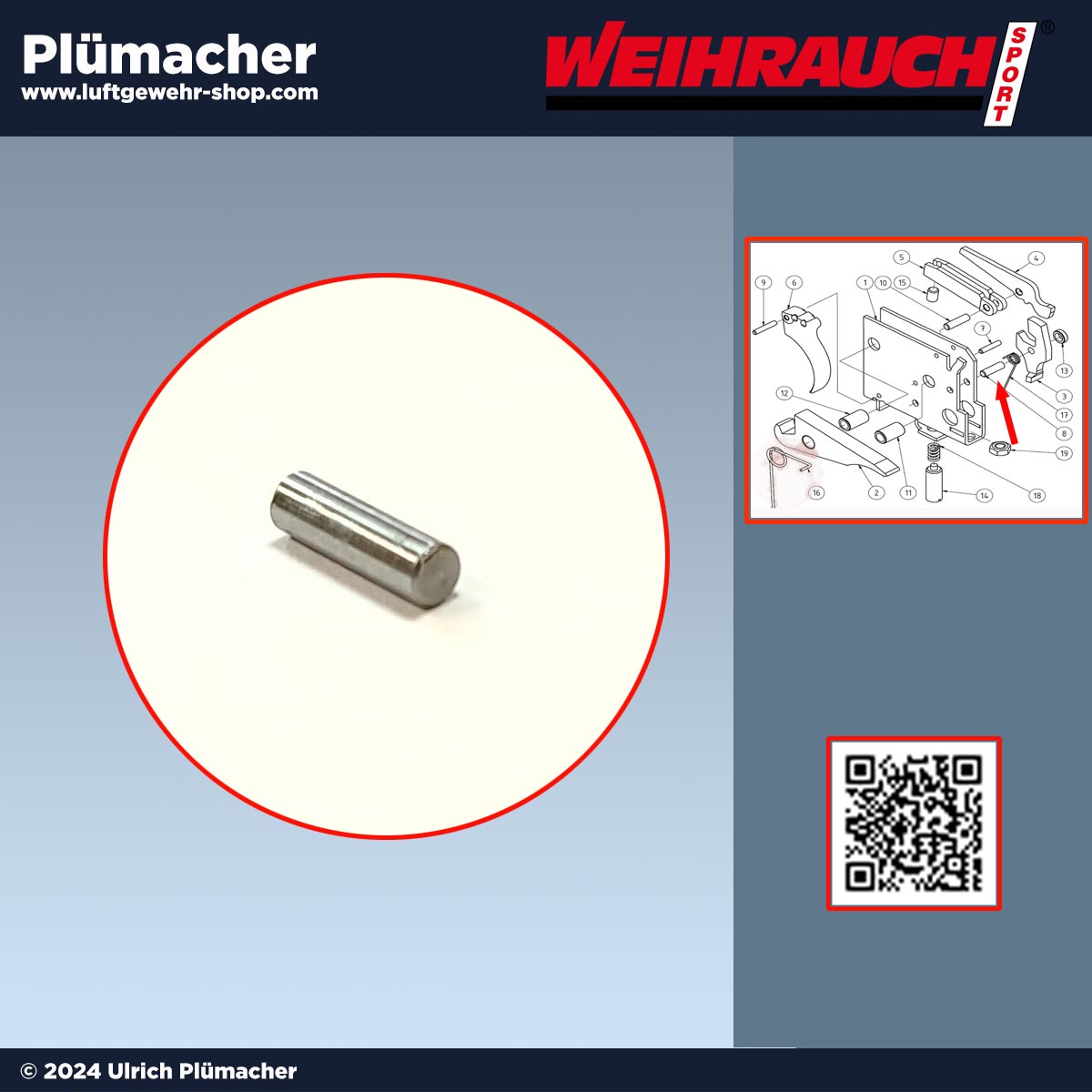 Weihrauch Matchabzug Rekord der Haltestift Pos. 8