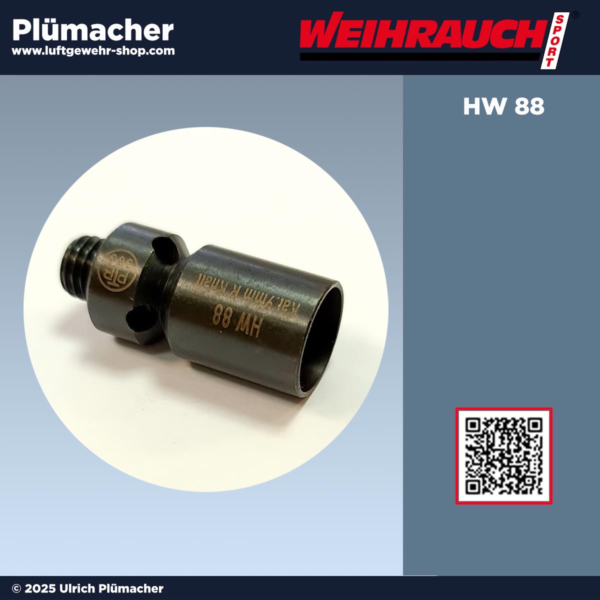 Abschussbecher Weihrauch HW 88 Signal Revolver | Signalbecher | Zusatzlauf | Pyrobecher