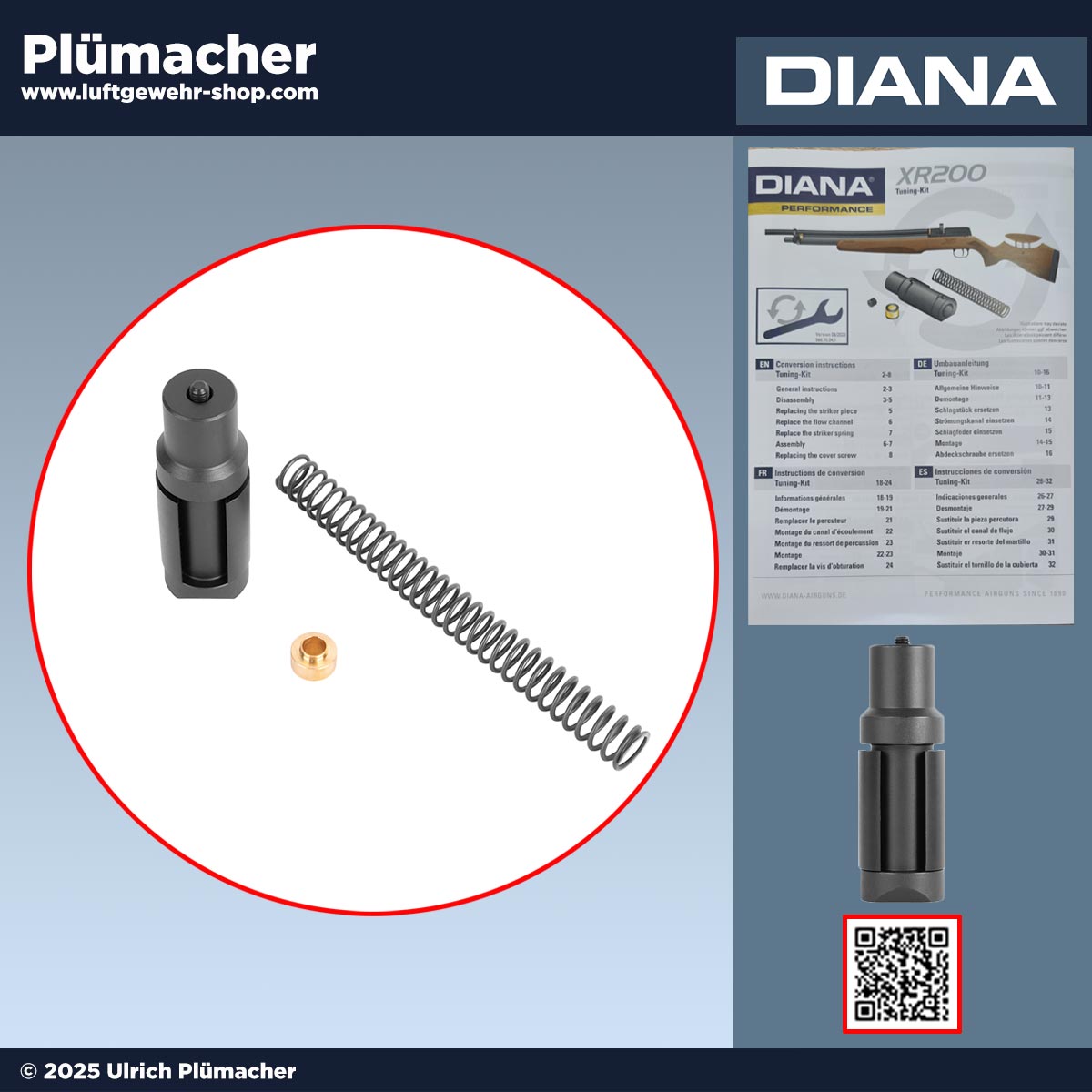 Tuning Kit Diana XR200 - das Exportset für Ihr Diana XR200