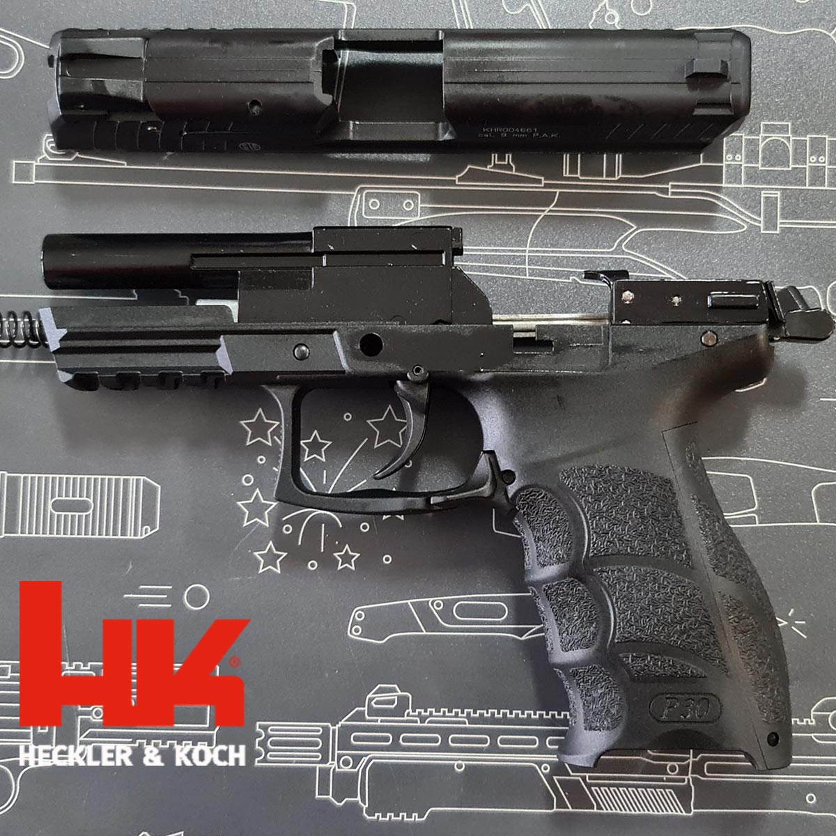 Heckler & Koch P30 Ersatzteile für die Schreckschusspistole