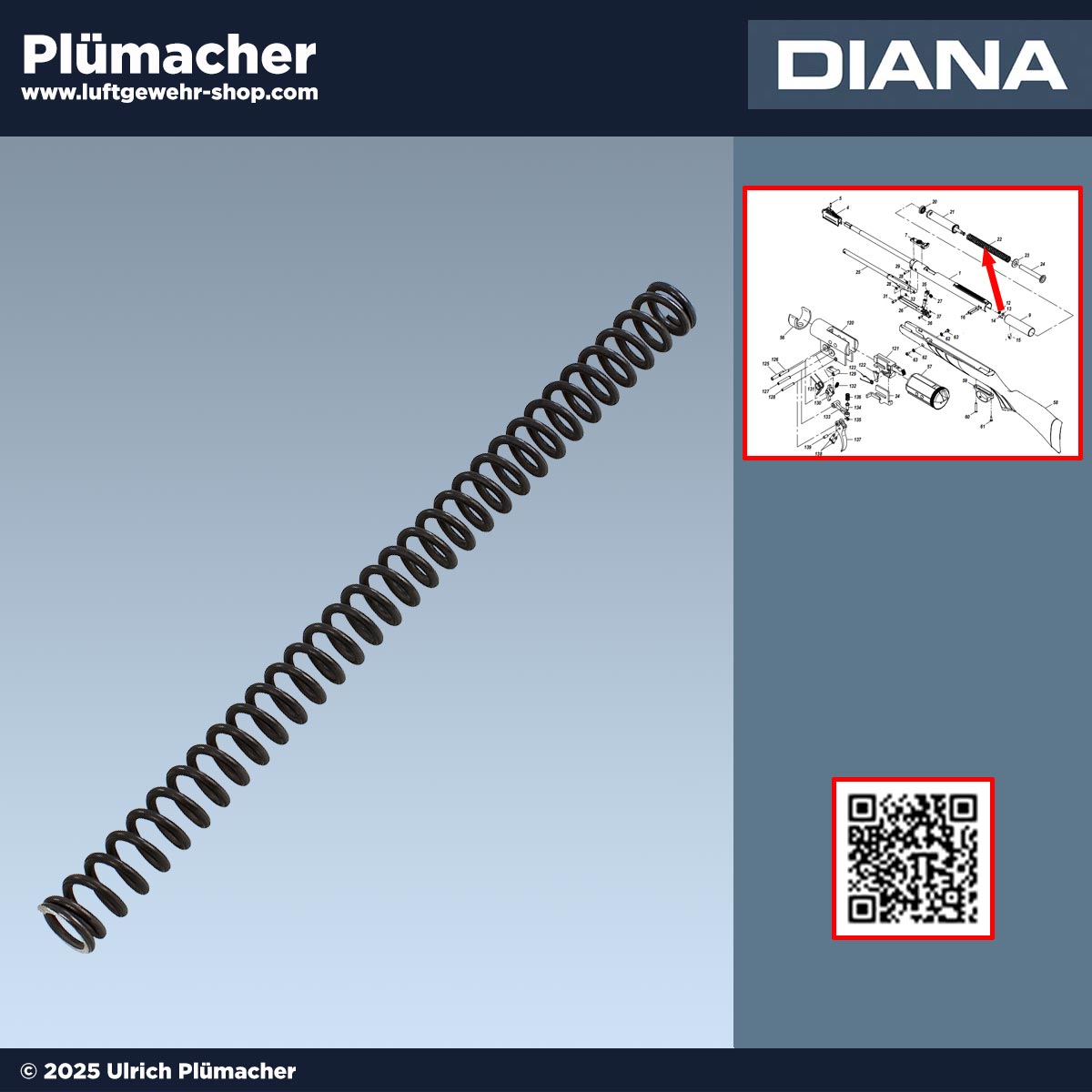 Luftgewehr Exportfeder Diana 280  T06 | 280 Classic | 430 | 440 th - Tuning Feder