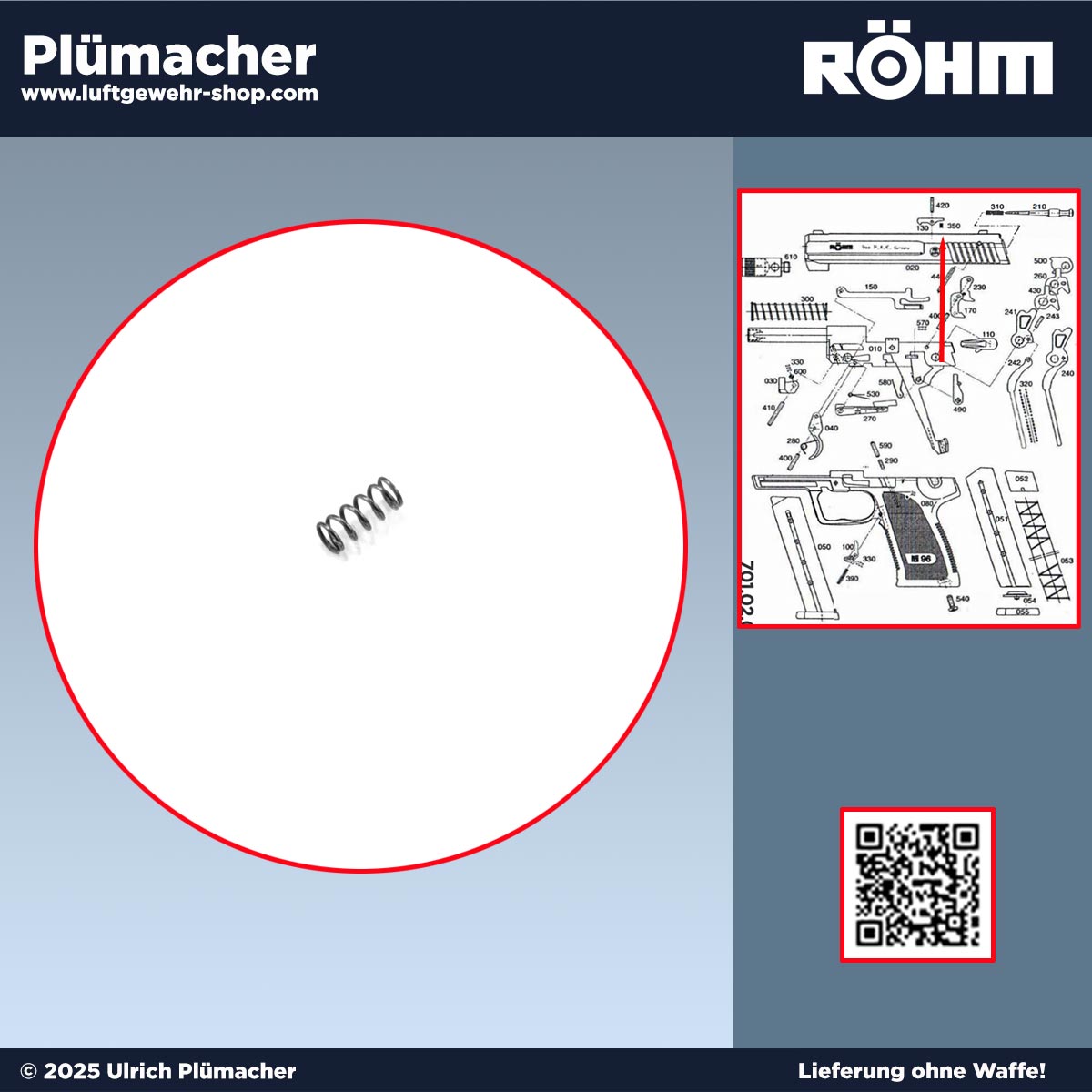 Auszieherfeder Röhm RG96