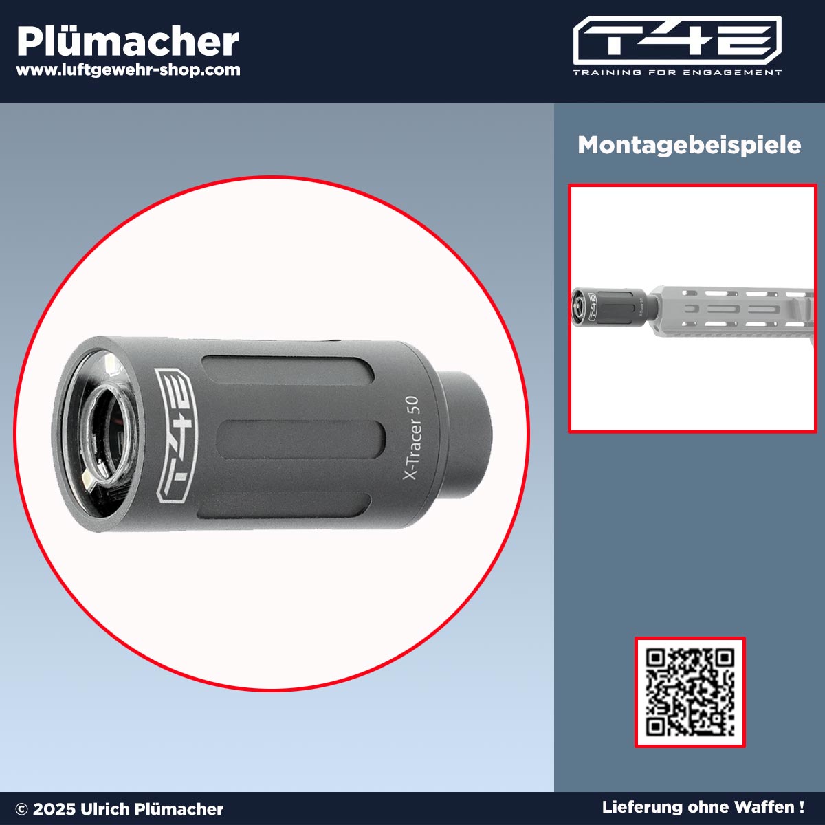 T4E X-Tracer für die TP50 und den TR50 T4E Revolver